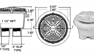 Pozuelo de fondo STARGUARD de 8″, material ABS, kit de 2 unidades