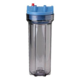 Slim Line, cuerpo color transparente y tapa azul