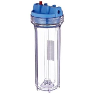 Slim Line, cuerpo color transparente y tapa azul