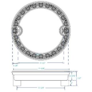Drenaje circular con rejilla antientrapamiento 20″