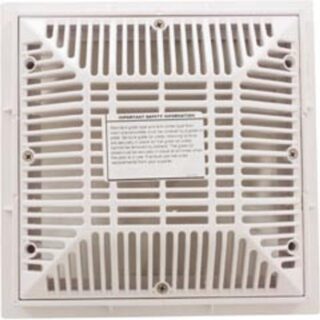 Rejilla plástica cuadrada 9″x9″antiatrapamiento, incluye marco