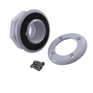 Inyector para piscina con membrana, 1.5″, color blanco