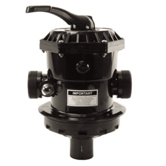 Válvula multiport superior 1 1/2″, 6 posiciones, con universales roscar, caudal máximo 90 gpm