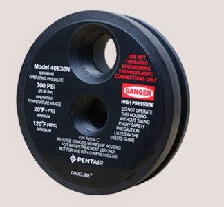 Diámetro de 4″, presión máxima 300 PSI, para 1 membrana