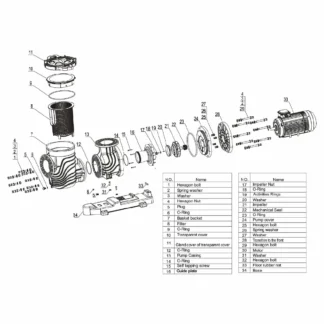WEQ400T, motobomba plástica horizontal, 4 HP