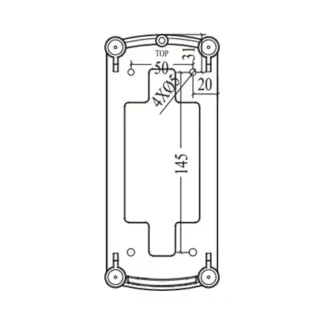 Reflector LED para sobreponer, piscinas en enchape