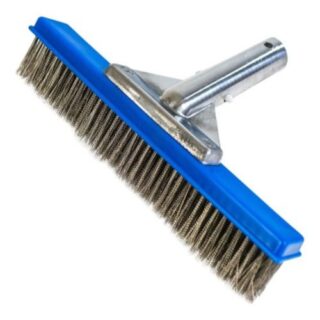Cepillo azul con cerdas en acero